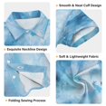 thumbnail image 3 of Dailycode Small Short Sleeve Button Down Shirts Abstract Blue Splashes Casual Shirt 3-10 Years, 3 of 9