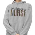 thumbnail image 2 of Emergency Nurse Leopard Print Hoodie Sweatshirt Unisex 2X-Large Grey, 2 of 5