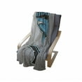 thumbnail image 4 of Shark Soft Flannel Fleece Blanket, Angry Danger Fish Fins Aggressive Sea Creature Monster Life Illustration, Cozy Plush for Indoor and Outdoor Use, 70" x 90", Petrol Blue Black Grey, by Ambesonne, 4 of 6