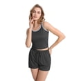 thumbnail image 6 of MINTREUS Womens Sleeveless Pajamas Set Casual Sleepwear Sets Tank Top and Shorts 2 Piece Loungewear, 6 of 8