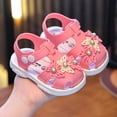 thumbnail image 6 of Viluyesy Girls Jelly Sandals Flower Closed Toe Soft Sole Summer Beach Princess Shoes for Kids Hot Pink Size 8.5 Toddler, 6 of 6