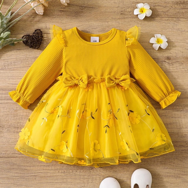 LOVZFMLL Robe Imprimée pour Filles, Col Rond, Manches Longues, Saint-Valentin