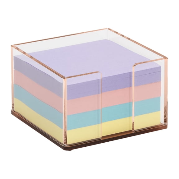 Realspace® Rose Gold Acrylic Memo Holder