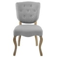 thumbnail image 4 of Side Dining Chair, Light Grey Gray, Fabric, French Kitchen Cafe Bistro Hospitality Restaurant, Modern Contemporary HB33174, 4 of 5