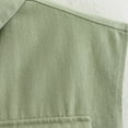 thumbnail image 5 of Cropped Waistcoat for Women Button Down Denim Vest Elegant Jacket Y2K Jeans Jacket Collared Loose Sleeveless Tops Casual Country Trendy Army Green S, 5 of 8