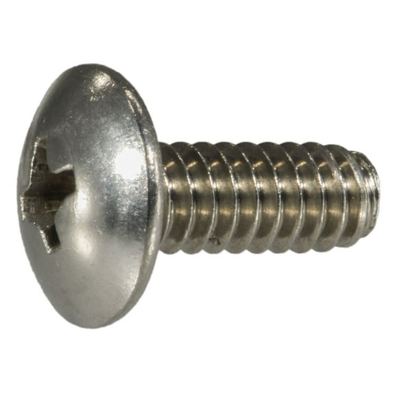 #10-24 x 1/2" 18-8 Stainless Phillips Truss Head Machine Screws (12 pcs.)