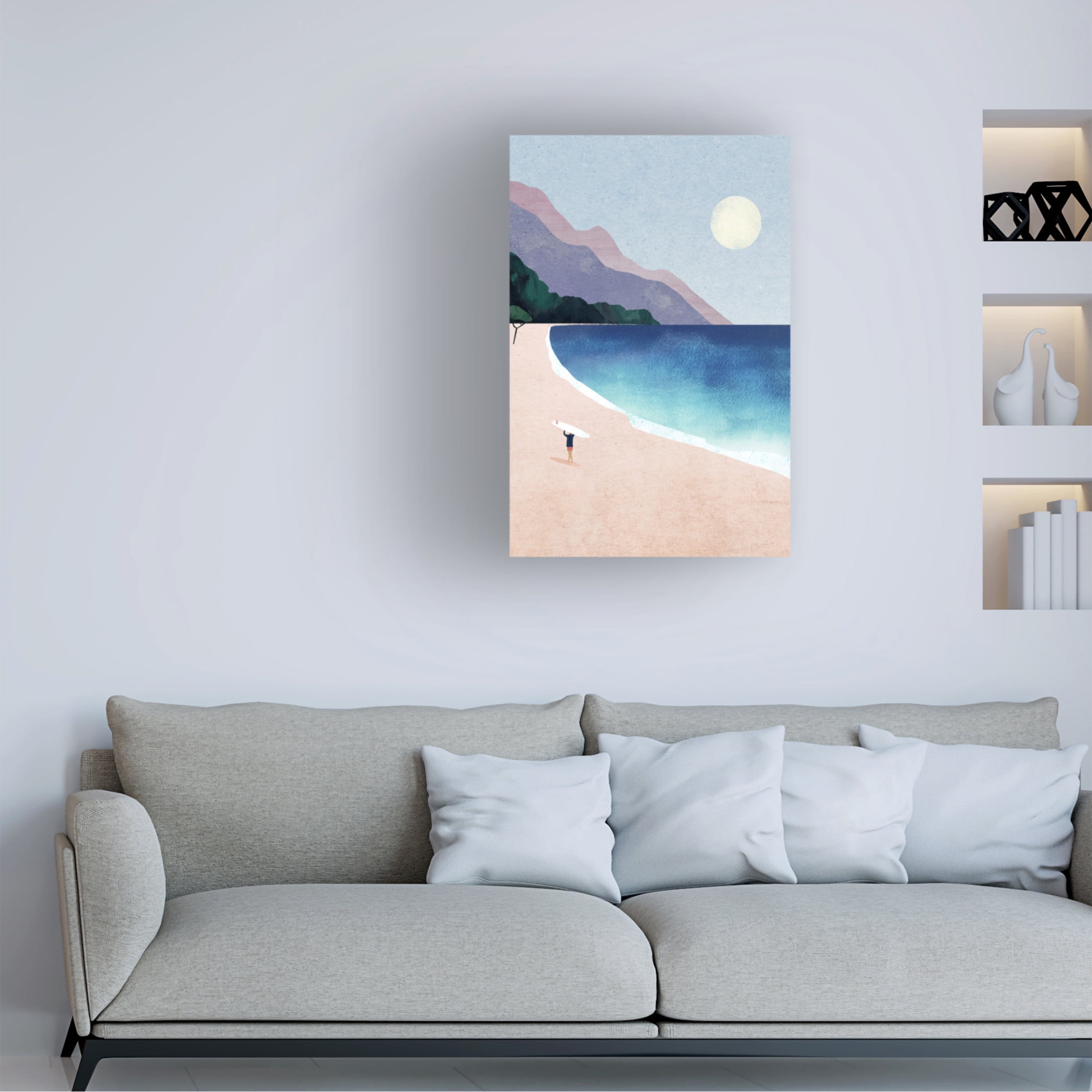 Trademark Fine Art longwayhome Surf Beach Canvas Wall Art