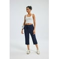 thumbnail image 5 of WQD Women’s Capri Sweatpants Yoga Pants Loose Workout Joggers High Waist Drawstring Flare Leggings Lounge Pajama Capris Pants with Pockets for Summer (Available in Plus Size), 5 of 6