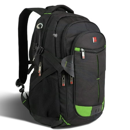 Men Backpack 15-17 Laptop Notebook Shoulder Bag Black Outdoor School Travel,