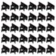 thumbnail image 5 of Adhesive Cable Holders Cable Management Adjustable Cable Clips Sleek Design Office Organization 30Pcs, 5 of 5