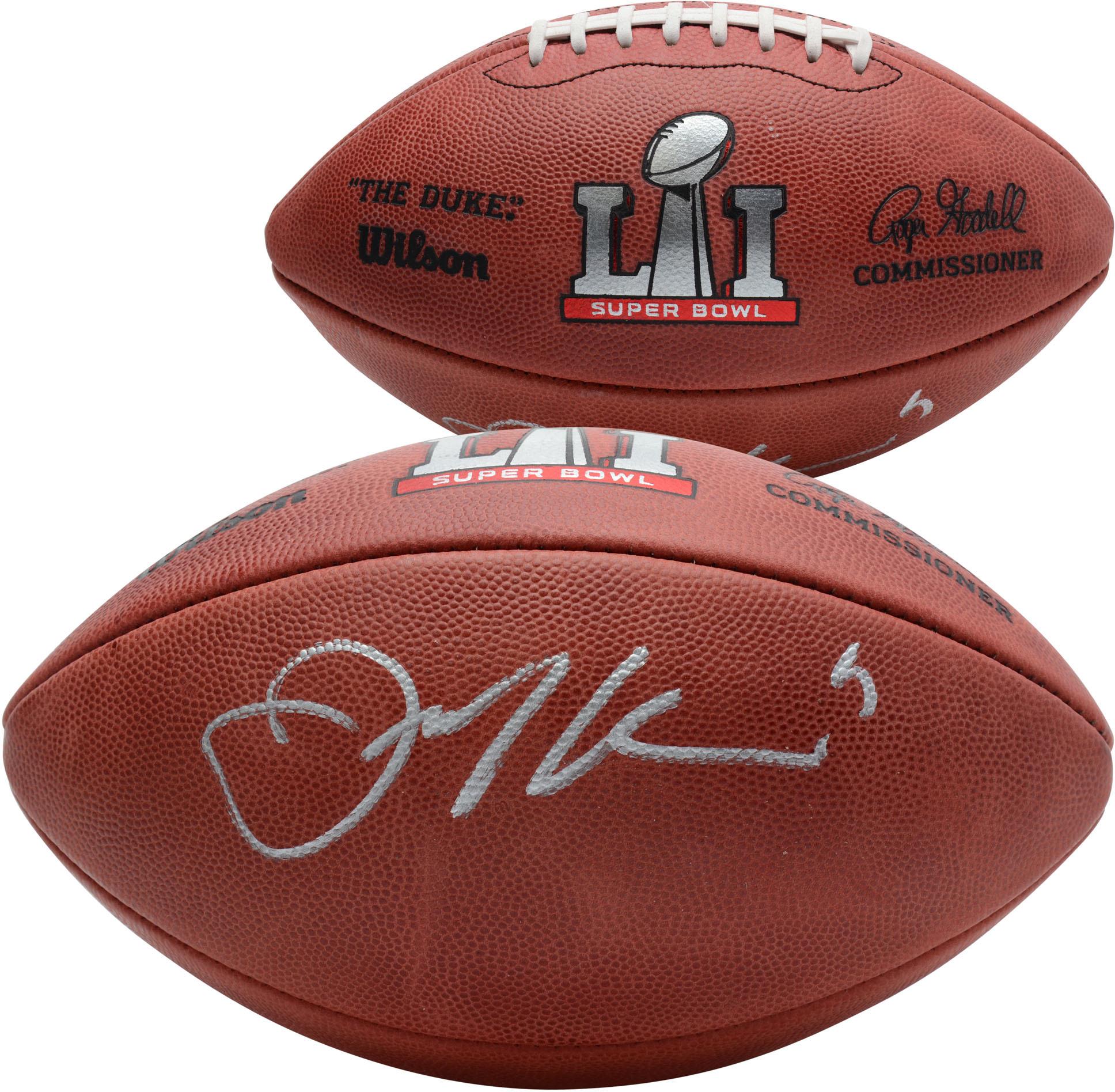 julian edelman autographed football