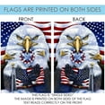 thumbnail image 4 of Toland Home Garden Patriotic Eagles Service Patriotic Flag Double Sided 12x18 Inch, 4 of 5