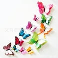 thumbnail image 2 of Adhesivo de pared 3D mariposa conjunto de doble capa decoración de pared de mariposa yeacher pegatinas de pared, 2 of 6