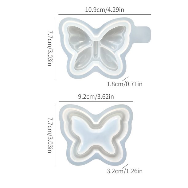 Molde decorativo for velas con forma de mariposa, molde de silicona for hacer velas perfumadas en forma de lazo for manualidades DIY