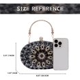 thumbnail image 3 of LHSHID Women Crystal Clutch Purse Rhinestone Evening Handbags for Wedding Party, 3 of 6