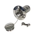 thumbnail image 2 of Llenador de Cubierta de Agua para Autocaravana de Barco Marino de Acero Inoxidable Llenado de Tanque de 85 X 74 Mm Soledad Deck Funnel Water Oil Inlet, 2 of 7