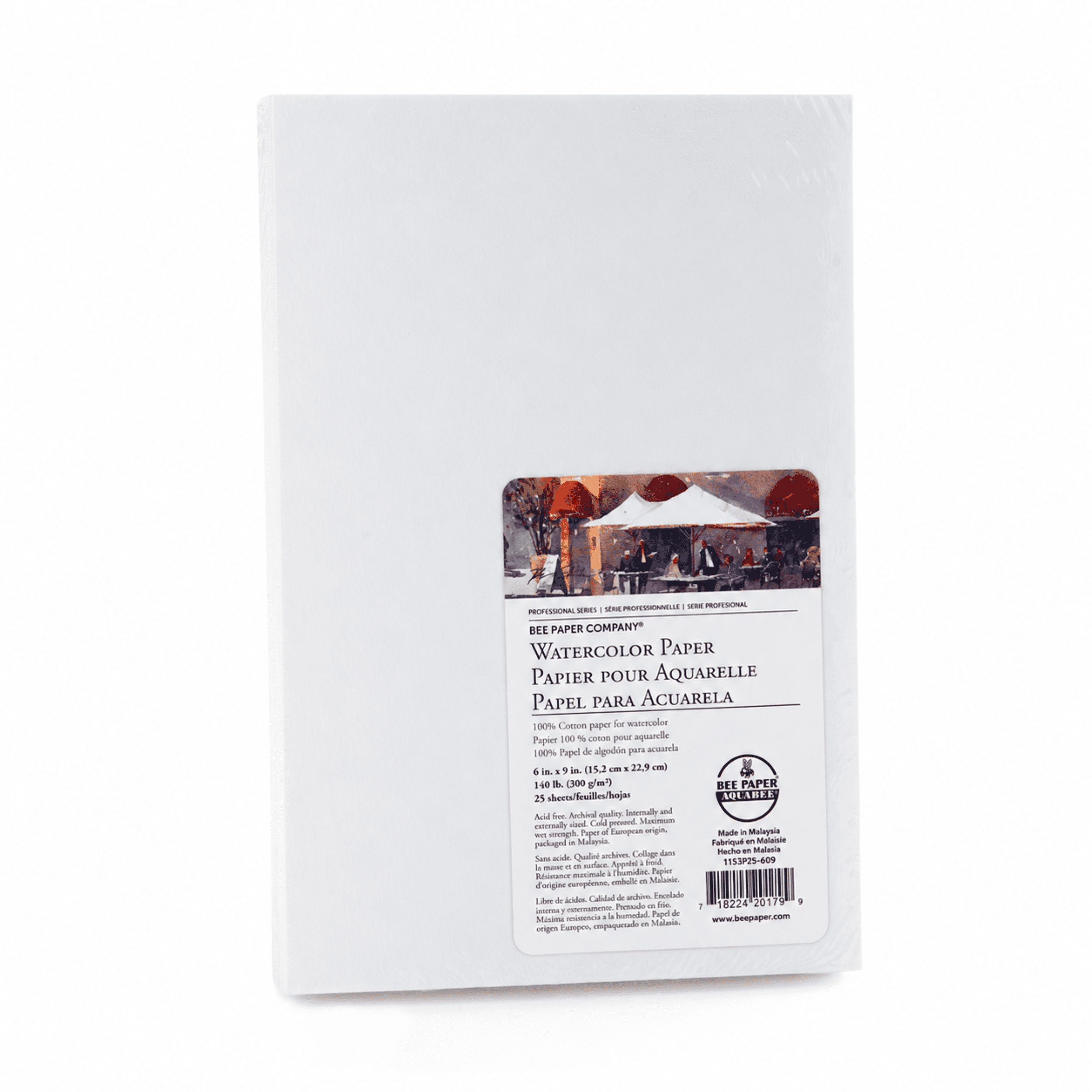 Papier Aquarelle A4 300 G/m² – 50 Feuilles En Coton, 21 X 29,7 Cm, Recto Verso, Idéal Pour Aquarelle, Acrylique, Gouache