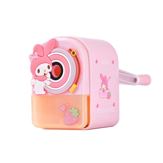 Sacapuntas sanrio My Melody Pachacco, herramientas para cuchillos, sacapuntas de manivela, suministros escolares para estudiantes y niños, papelería