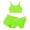 Green, variant on REDARER Little Girls Bikini Swimsuits with Shorts 3 Piece Bikini Sets Sport Bathing Suits Swimwear,Girls Swimsuit,13-14 Years