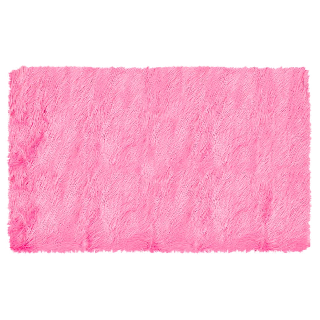 Deluxe Soft Faux Sheepskin Fur Series Indoor Shag Area Rug Hot Pink 3