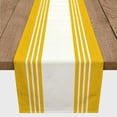 thumbnail image 3 of Creative Products Large Farmhouse Stripe Yellow 16x72 Poly Twill Table Runner, 3 of 3