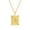 Gold-D, variant on PERITANG Jewelry Initial Pendant Necklace for Men Womens, 14K Gold Plated Square Letter Capital Necklace Alphabets from A-Z Figaro Chain Necklace