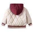 thumbnail image 5 of Toddler Winter Jacket with Hoodie Cute Printed Solid Long Sleeve Baby Outerwear for Baby Boys 11-12 Years, 5 of 5