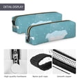 thumbnail image 4 of Disketp Bathtub with Soap Bubbles Estuche de Lápices de Cuero con Cierre, Estuche Compacto para Papelería, Bolígrafos y Accesorios Pequeños, 4 of 7