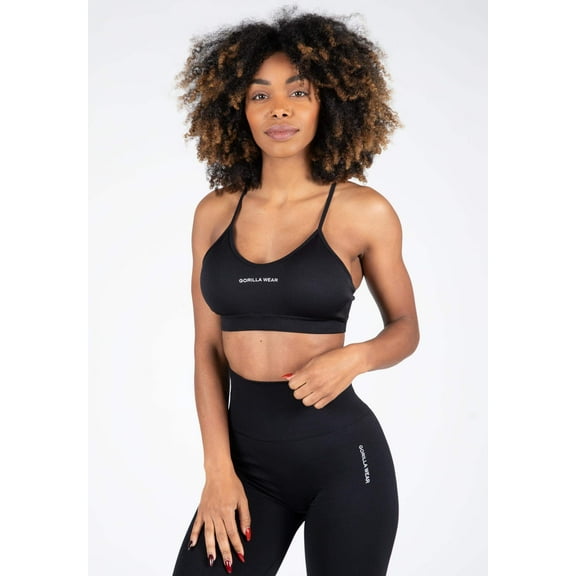 Quincy Seamless Sport Bra - Black