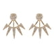 thumbnail image 1 of Pendientes de chaqueta de cuernos de cristal para mujer, pendientes góticos punk, joyería , dorado Hugo Pendientes Chaqueta, 1 of 10