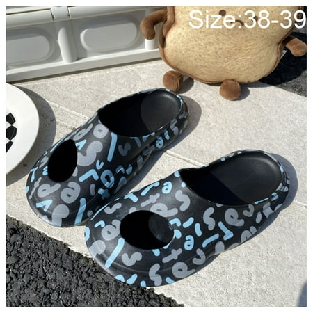 

Beach Sandals Non-slip Shower Bathroom Slippers Soft Summer Slide Sandals