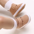 thumbnail image 6 of Spring Children Baby Toddler Shoes Boys Girls Casual Shoes Lightweight Flat Sole Solid Color High Top Hook Loop Comfortable Prewalker Footwear, 6 of 9