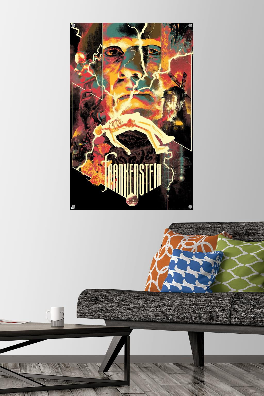 Frankenstein - Collage Wall Poster with Pushpins, 22.375" x 34"