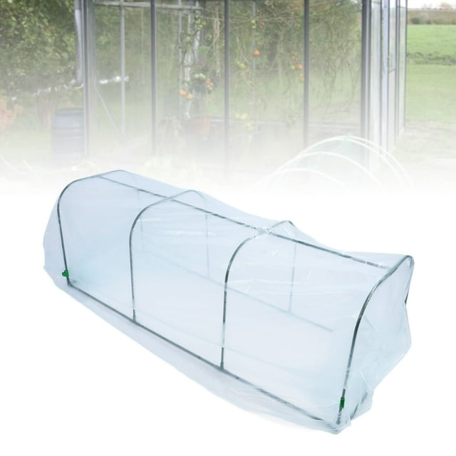 Portable Mini Greenhouse, Steel Frame Powder Coated U V Resistance Cover with Drawstring for Enhanced Fit, for Plants Flowers Vegetables Indoor Outdoor Use