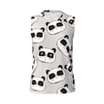 thumbnail image 6 of Lsque Cute Panda Print Men's Cotton Blend Sleeveless Muscle Shirts (S-3XL)- Moisture Wicking, Odor Protection, UPF 30+,X-Large, 6 of 8