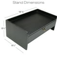 thumbnail image 5 of Excello Global Products Wooden Monitor Stand - Black - EGP-HD-0421B, 5 of 6