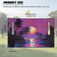 thumbnail image 7 of Uorisanigo Universal Golf Cart Seat Cover 52.36"x 32.28" Soft Sunset Palm Trees Golf Cart Seat Towel Blanket for 2-Person Seats for EZGO Yamaha Club Car Seat Protector, Easy to Install, 7 of 7