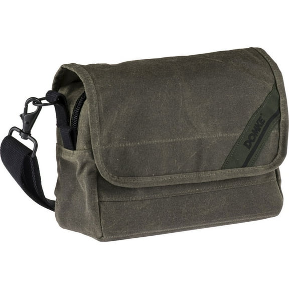 Domke F-5XB RuggedWear Canvas Shoulder and Belt Bag for DSLR & Mirrorless Cameras and 1-2 Lenses, Military Green
