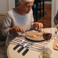 thumbnail image 4 of Tableware Stainless Steel Rubber Plastic Handle Anti-shake Adaptive Bendable Knife Cutlery Elder, 4 of 6