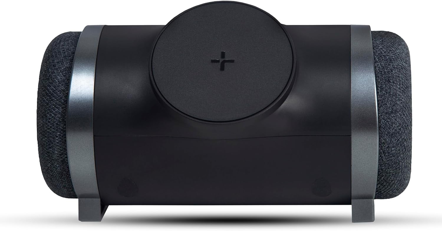 TYLT MagBoom 10W Magnetic Bluetooth Portable Speaker for iPhone, iPad, Google Pixel, Samsung Galaxy (Black)