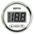 thumbnail image 4 of Universal 2'' 52mm Depth Gauge Pulse Signal Digital Boat Waterproof IP67 Depth Meter For Marine Boat Yacht Red Backlight 9-32V, 4 of 6