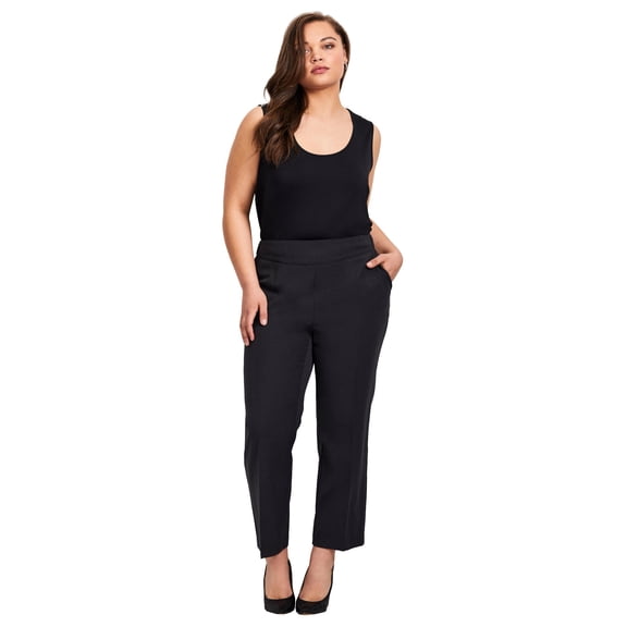 Avenue Women's Plus Size Petite Cool Hand Straight Leg Pant