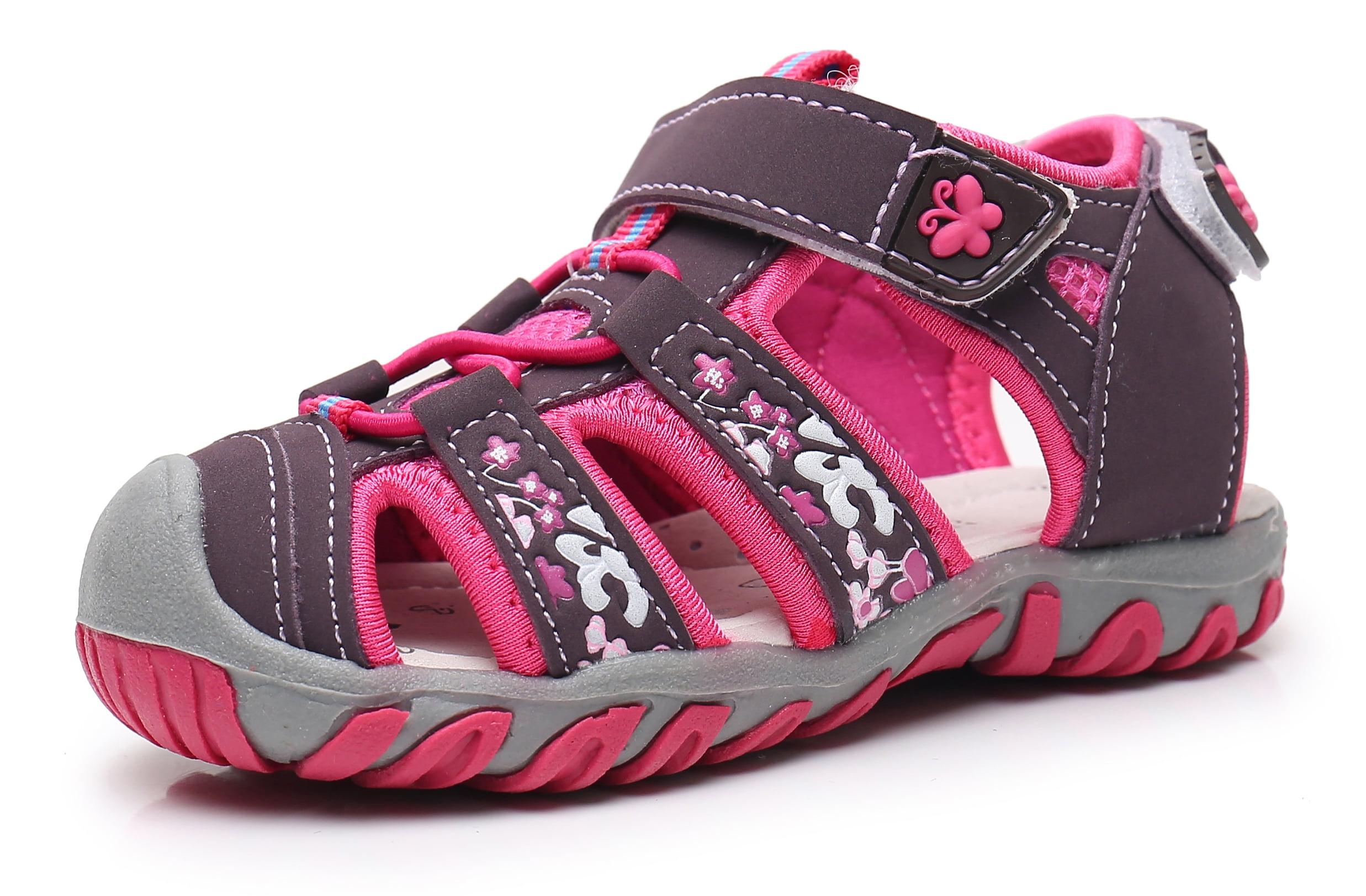 Toddler/Little Kid Apakowa Kid's Boy's Girls's Soft Sole Close Toe Sport Beach Sandals 