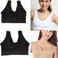 thumbnail image 3 of JANGSLNG Fashion Women Sexy Single Layer Seamless Bra Wireless Sports Yoga Shapewear, 3 of 8