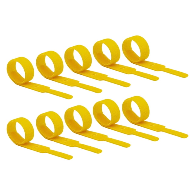 Sidaley Fijador de correa de sujeción de Cable de 100 piezas, accesorio de sujeción de montaje de Cable ajustable Universal para el hogar, herramientas Teléfono y Comunicación Amarillo