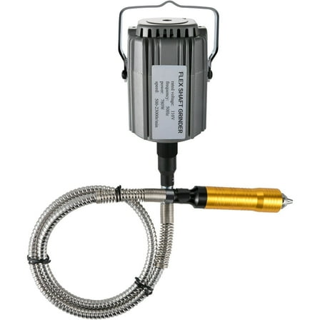 780W Flex Shaft Rotary Carver Tool with Stepless Speed Foot Pedal - 500-23000RPM, 3-Jaw Chuck & 131PCS Attachments for Grinding, Polishing, Jewelry Making