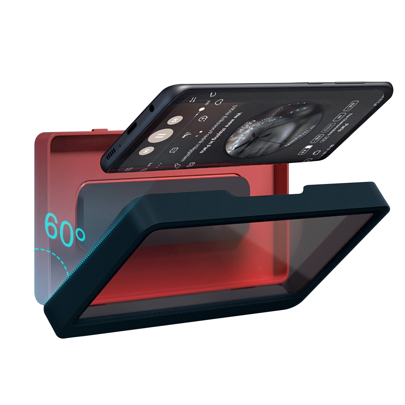 Labymos Waterproof Wall-Mounted Cell Phone Holder Case with Touch