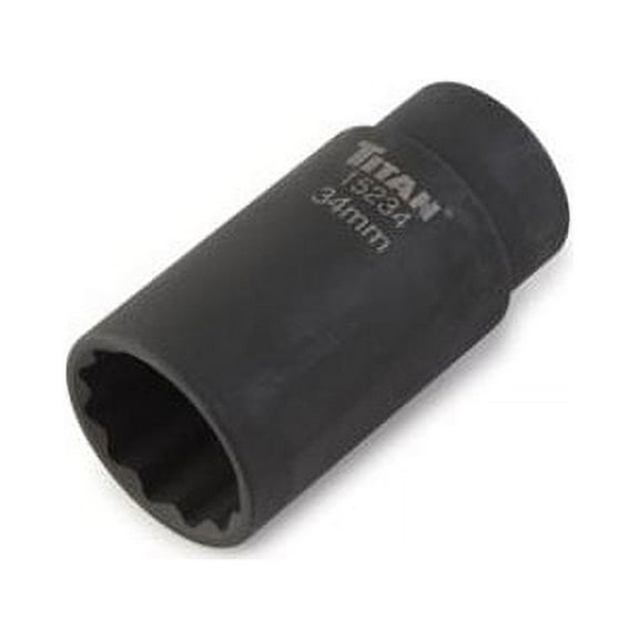 Axle Nut Socket 1/2" Drive, 34mm, 12 Point, Deep