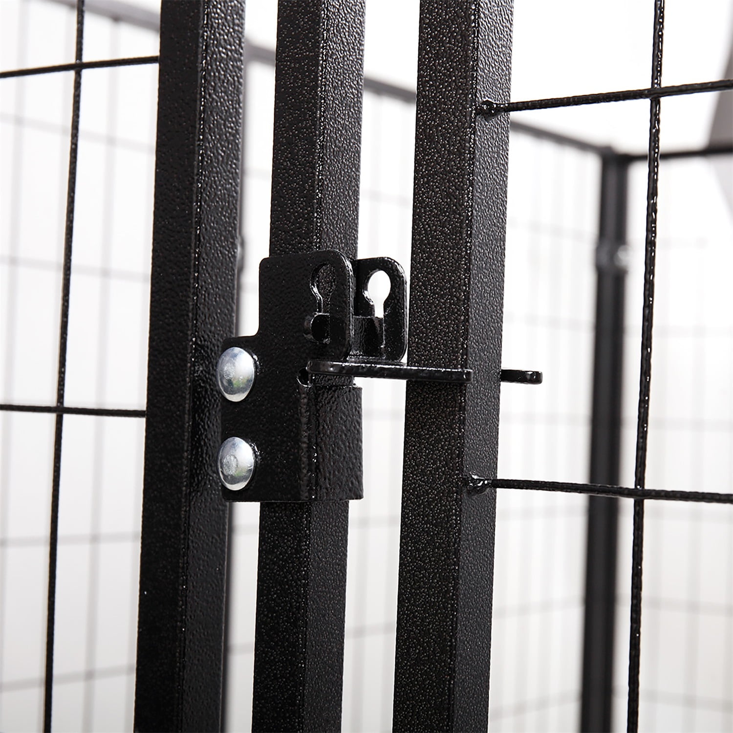 Pefilos 10-Panel Dog Crate Heavy Duty Metal Dog Playpen, Pet Puppy Playpen With Door, Outdoor Backyard Dog Fence, Black Pefilos 10-Panel Dog Crate Heavy Duty Metal Dog Playpen, Pet Puppy Playpen With Door, Outdoor Backyard Dog Fence, Black