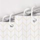 thumbnail image 4 of Cortina de Ducha, para Bañera y Baño Lavable Antimoho y Antibacteriana 180 x 180 cm (Patrón de Espiga) oso de fresa Electrónica, 4 of 5